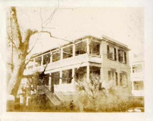 Black and white photograph of 9 College Way taken from the street